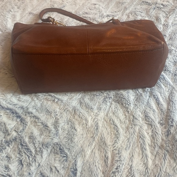 - Coach Brown Leather East West Madison Tote Bag - Picture 7 of 10